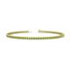 1 - Cliona 2.00 mm Peridot Eternity Tennis Bracelet 
