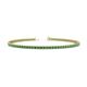 1 - Cliona 2.00 mm Emerald Eternity Tennis Bracelet 