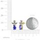 3 - Vania Tanzanite and Diamond Dangle Stud Earrings 