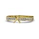 1 - Gwen Semi Mount Euro Shank Engagement Ring 