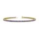 1 - Cliona 2.40 mm Tanzanite Eternity Tennis Bracelet 