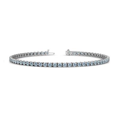 Cliona Aquamarine Eternity Tennis Bracelet