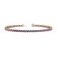 1 - Cliona 2.40 mm Iolite Eternity Tennis Bracelet 