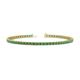 1 - Cliona 2.40 mm Emerald Eternity Tennis Bracelet 
