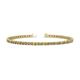 1 - Cliona 2.40 mm Citrine and Diamond Eternity Tennis Bracelet 