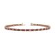 1 - Cliona 2.40 mm Ruby and Diamond Eternity Tennis Bracelet 