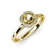 4 - Myrna Semi Mount Halo Engagement Ring 