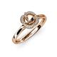 4 - Myrna Semi Mount Halo Engagement Ring 