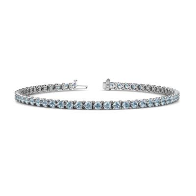 Cliona Aquamarine Eternity Tennis Bracelet