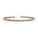 1 - Cliona 2.70 mm Aquamarine Eternity Tennis Bracelet 