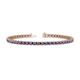 1 - Cliona 2.70 mm Iolite Eternity Tennis Bracelet 