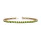 1 - Cliona 2.70 mm Peridot Eternity Tennis Bracelet 