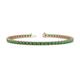 1 - Cliona 2.70 mm Emerald Eternity Tennis Bracelet 