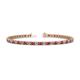 1 - Cliona 2.70 mm Ruby and Diamond Eternity Tennis Bracelet 