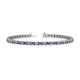 1 - Cliona 2.70 mm Tanzanite and Diamond Eternity Tennis Bracelet 