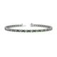 1 - Cliona 2.70 mm Green Garnet and Diamond Eternity Tennis Bracelet 