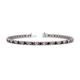 1 - Cliona 2.70 mm Red Garnet and Diamond Eternity Tennis Bracelet 