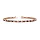 1 - Cliona 2.70 mm Red Garnet and Diamond Eternity Tennis Bracelet 