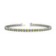 1 - Cliona 2.70 mm Yellow Sapphire and Diamond Eternity Tennis Bracelet 