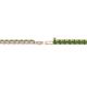 2 - Leslie 2.7 mm Green Garnet Eternity Tennis Bracelet 