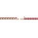 2 - Cliona 2.40 mm Rhodolite Garnet Eternity Tennis Bracelet 