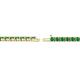 2 - Cliona 2.40 mm Emerald Eternity Tennis Bracelet 