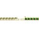 2 - Cliona 2.70 mm Green Garnet Eternity Tennis Bracelet 