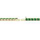 2 - Cliona 2.70 mm Emerald Eternity Tennis Bracelet 