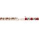 2 - Cliona 2.70 mm Ruby and Diamond Eternity Tennis Bracelet 