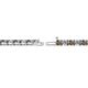 2 - Cliona 2.70 mm Smoky Quartz and Diamond Eternity Tennis Bracelet 