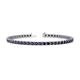 1 - Cliona 3.00 mm Blue Sapphire Eternity Tennis Bracelet 