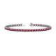 1 - Cliona 3.00 mm Ruby Eternity Tennis Bracelet 