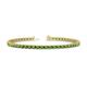 1 - Cliona 3.00 mm Green Garnet Eternity Tennis Bracelet 