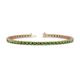 1 - Cliona 3.00 mm Green Garnet Eternity Tennis Bracelet 