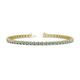 1 - Cliona 3.00 mm Aquamarine Eternity Tennis Bracelet 