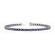 1 - Cliona 3.00 mm Iolite Eternity Tennis Bracelet 