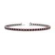 1 - Cliona 3.00 mm Red Garnet Eternity Tennis Bracelet 