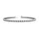 1 - Cliona 3.00 mm White Sapphire Eternity Tennis Bracelet 