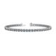 1 - Cliona 3.00 mm Aquamarine and Diamond Eternity Tennis Bracelet 