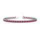 1 - Cliona 3.30 mm Ruby Eternity Tennis Bracelet 