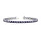 1 - Cliona 3.30 mm Iolite Eternity Tennis Bracelet 