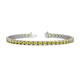 1 - Cliona 3.30 mm Yellow Sapphire Eternity Tennis Bracelet 