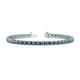 1 - Cliona 3.30 mm London Blue Topaz Eternity Tennis Bracelet 