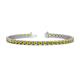 1 - Cliona 3.30 mm Yellow Diamond Eternity Tennis Bracelet 