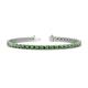 1 - Cliona 3.60 mm Green Garnet Eternity Tennis Bracelet 