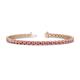 1 - Cliona 3.60 mm Pink Tourmaline Eternity Tennis Bracelet 