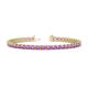 1 - Cliona 3.60 mm Amethyst Eternity Tennis Bracelet 