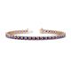 1 - Cliona 3.60 mm Iolite Eternity Tennis Bracelet 