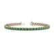 1 - Cliona 3.60 mm Emerald Eternity Tennis Bracelet 