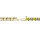 2 - Cliona 3.6 mm Yellow Sapphire and Diamond Eternity Tennis Bracelet 